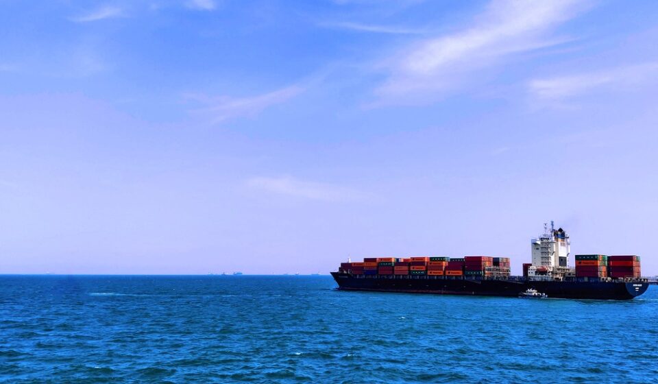 container vessel, ship, export, logistics, freight, vessel, shipping, transportation, port, boat, industry, maritime, loading, import, cargo, container, sea, water, pilot boat, landscape, coast, wave, m v new harvest, nature, blue, container ship