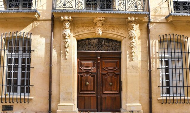door, building, facade, porch, wall, pane, sculpture, heritage, window, market, entry