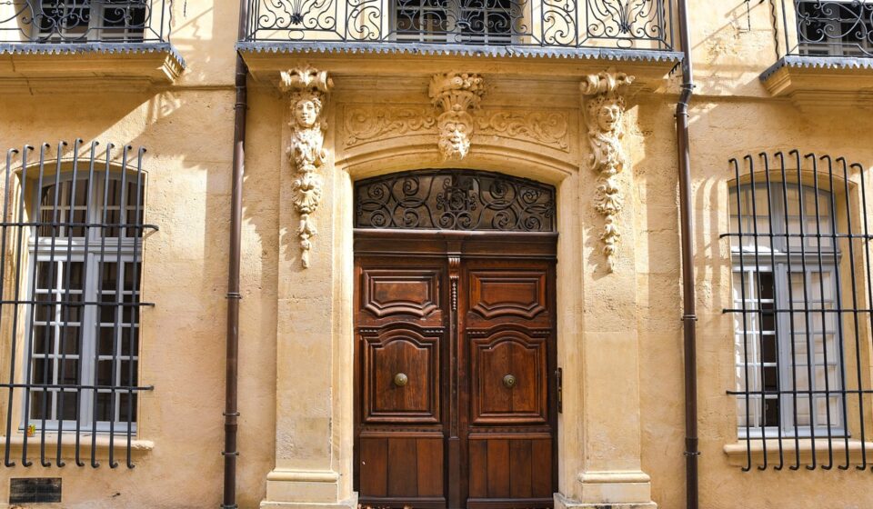 door, building, facade, porch, wall, pane, sculpture, heritage, window, market, entry