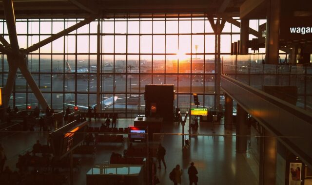 london, heathrow, plane, nature, airport, sunrise, aviation, get out, transport, travel plane, travel, sunny, airline, entry, departure, people, drive, overview, building, international