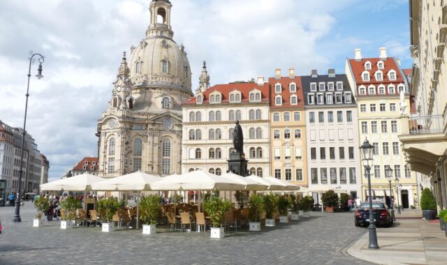 frauenkirche dresden, new market, germany