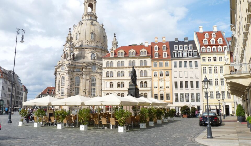 frauenkirche dresden, new market, germany