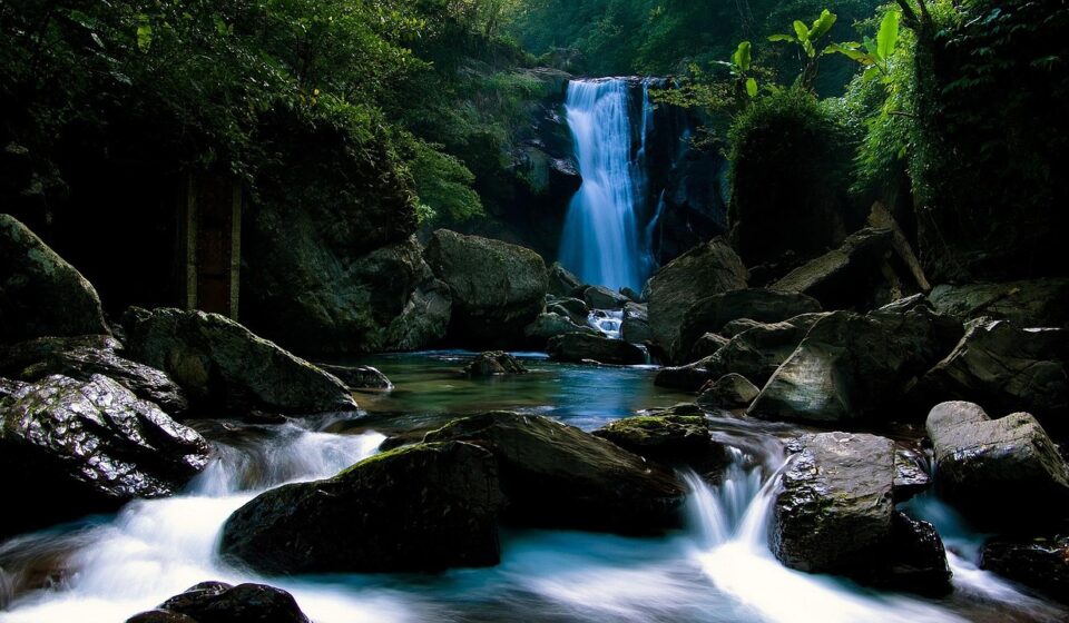 landscape, waterfall, nature, source
