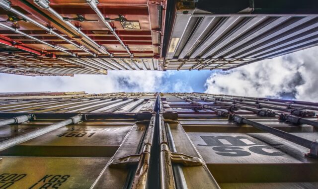 container, port, loading, stacked, container terminal, container handling, freight, transshipment point, germany, to dye, heaven, clouds, hdr, contrast, high dynamic range, nature, multicoloured