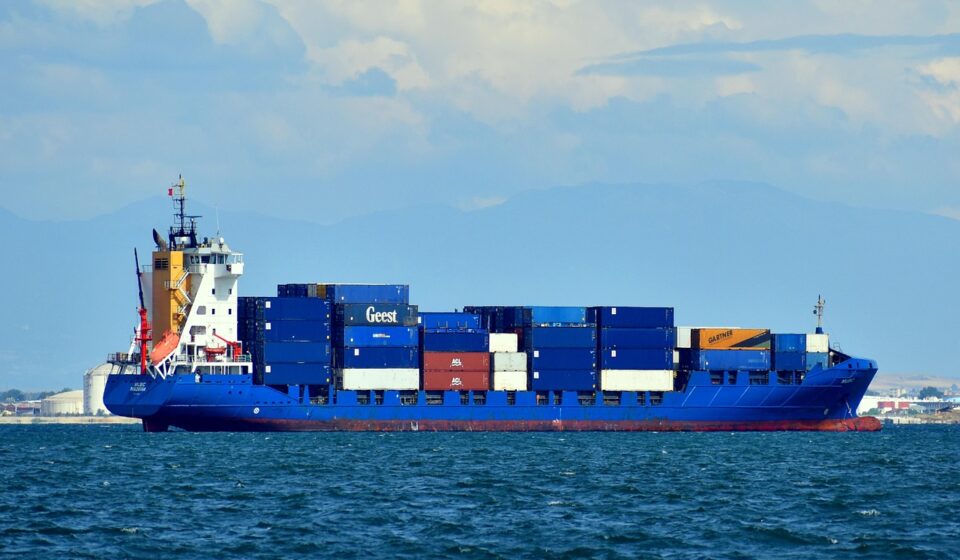 ship, nature, cargo, vessel, container, industry, transport, sea, export, trade, boat, blue, sailing, port