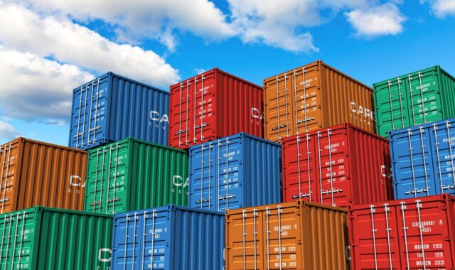 cargo, sea, ship, export, nature, trade