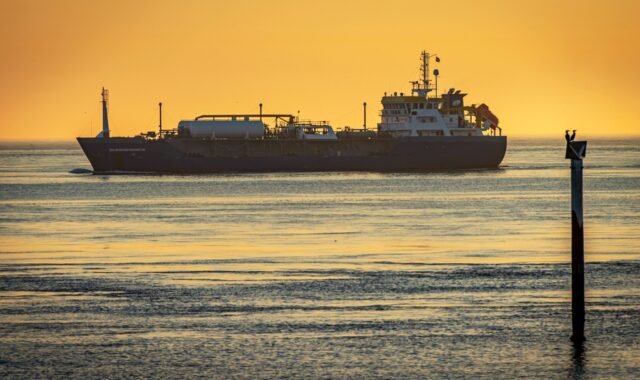 ship, boat, sea, transport, logistics, dusk, traffic, travel, freighter, industry, overseas, port, holland, netherlands, lake, trade, export, import, network, container ship, frachtschiff, nature, transporter, shipping