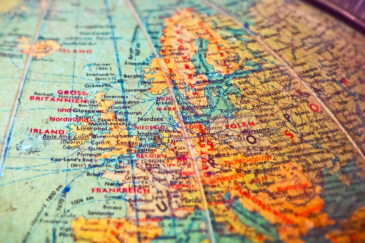 globe, map, countries, borders, old, world map, states, national borders, continents, to travel, world, europe, vintage, retro, flea market, places, atlantic, england, gdr